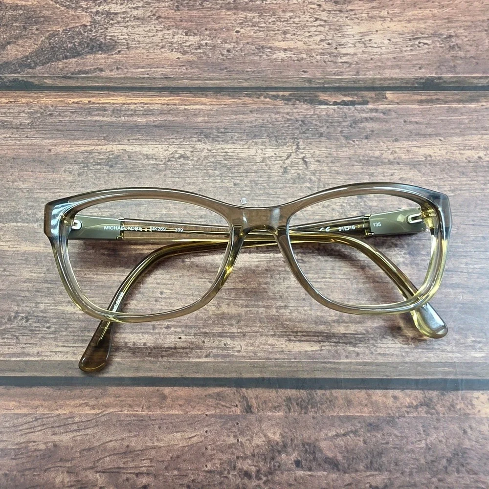 Michael Kors MK269 239 Olive Green Cat Eye Eyeglass Frames 51-16-135 Womens